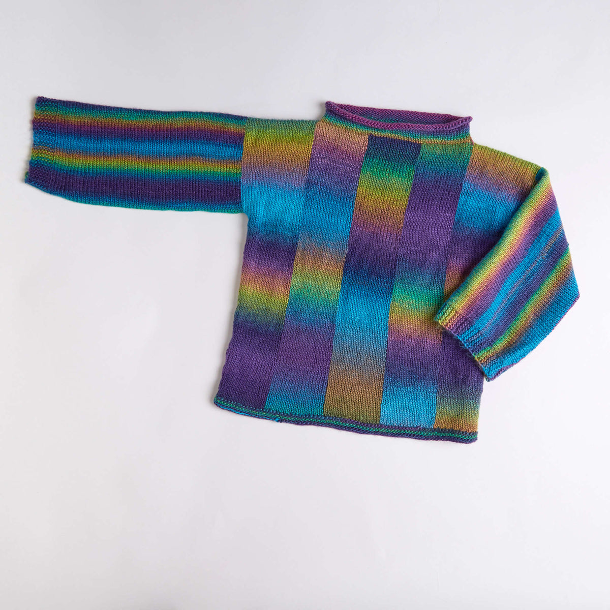 Knit Sweater made in Red Heart Boutique Yarn