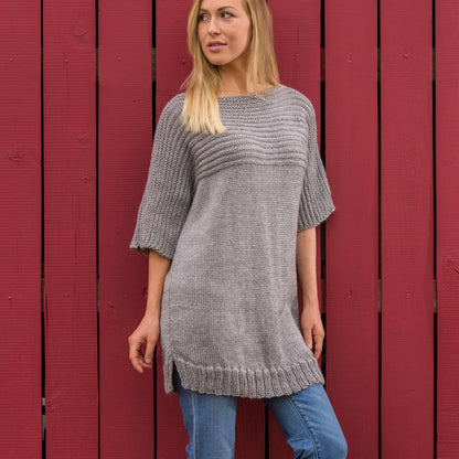 Red Heart Knit Big Comfy Sweater Knit Sweater made in Red Heart Fashion Soft Yarn