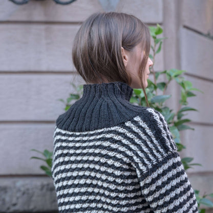 Red Heart Knit Abbraccio Sweater Knit Sweater made in Red Heart An Italian Story Vera Yarn