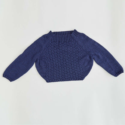 Red Heart Cable Knit Sweater Knit Sweater made in Red Heart With Love Metallic Yarn