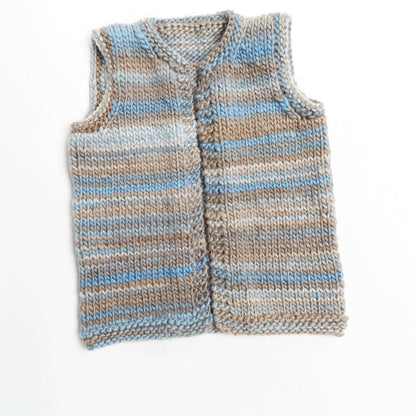 Red Heart Knit Simply Styled Vest Knit Vest made in Red Heart Evermore Yarn