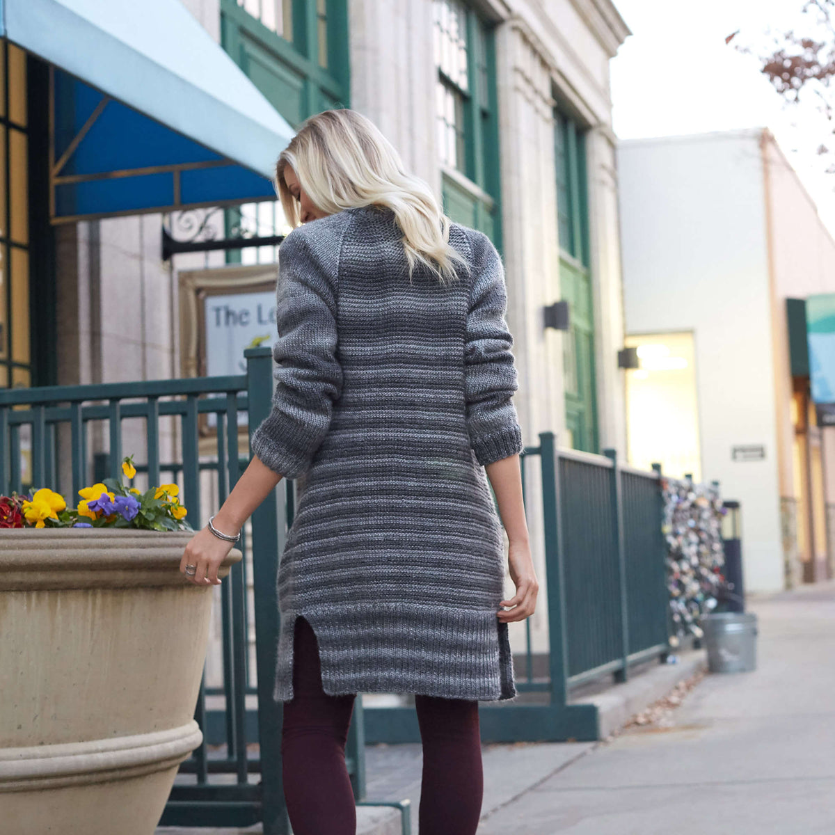 Knit Coat made in Red Heart Boutique Yarn
