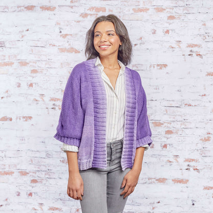 Red Heart Knit Kimono Style Jacket Knit Jacket made in Red Heart Super Saver Ombre Yarn