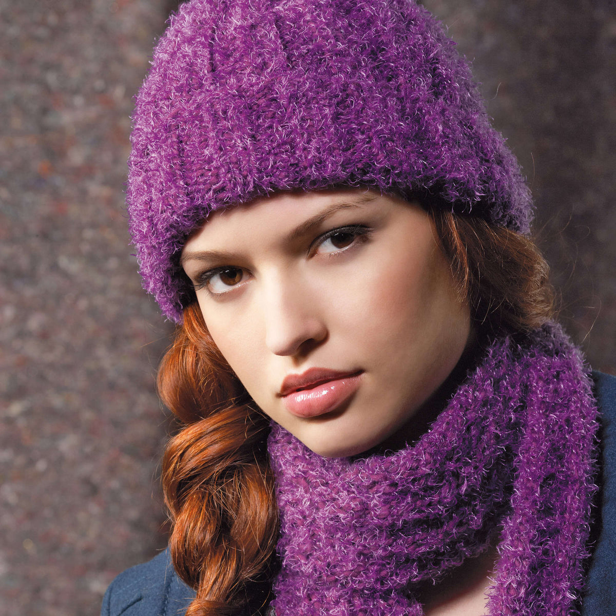 Knit Scarf made in Red Heart Boutique Yarn