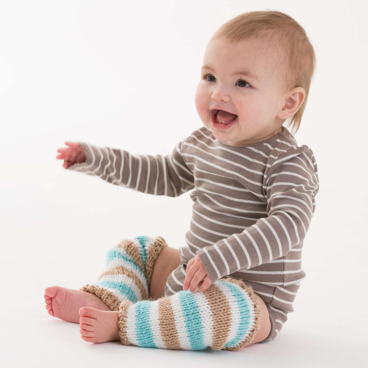 Knit Legwarmers made in Red Heart Baby Hugs Medium Yarn