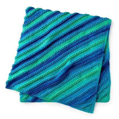 Red Heart Shore to Shore Knit Baby Blanket Single Size