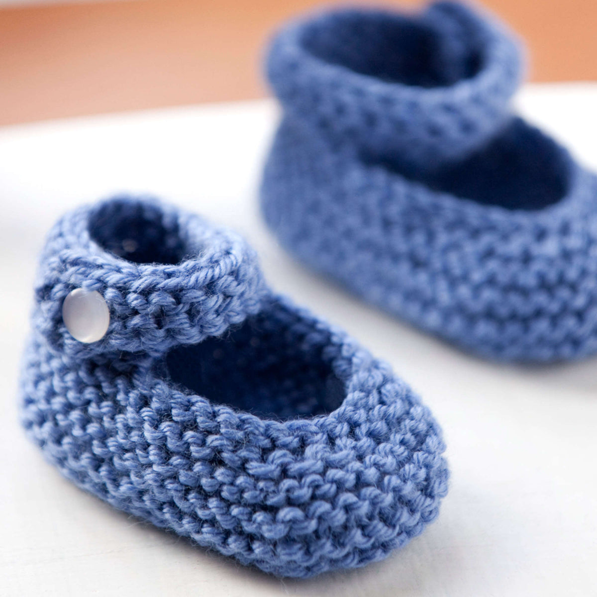 Knit Booties made in Red Heart Bamboo Ewe Yarn
