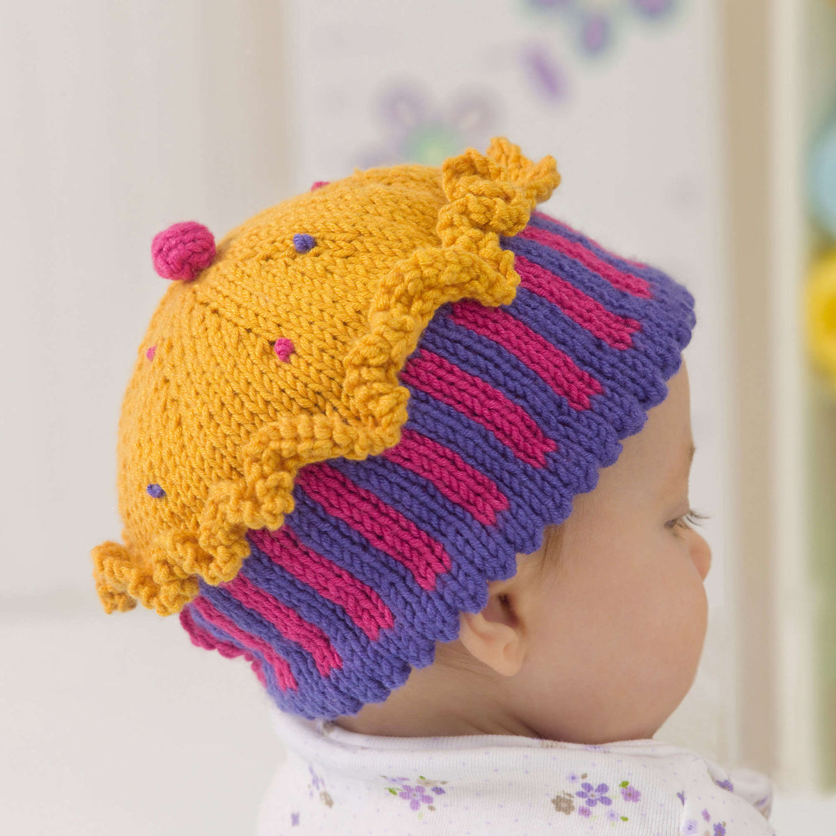 Knit Hat made in Red Heart Bamboo Wool Yarn