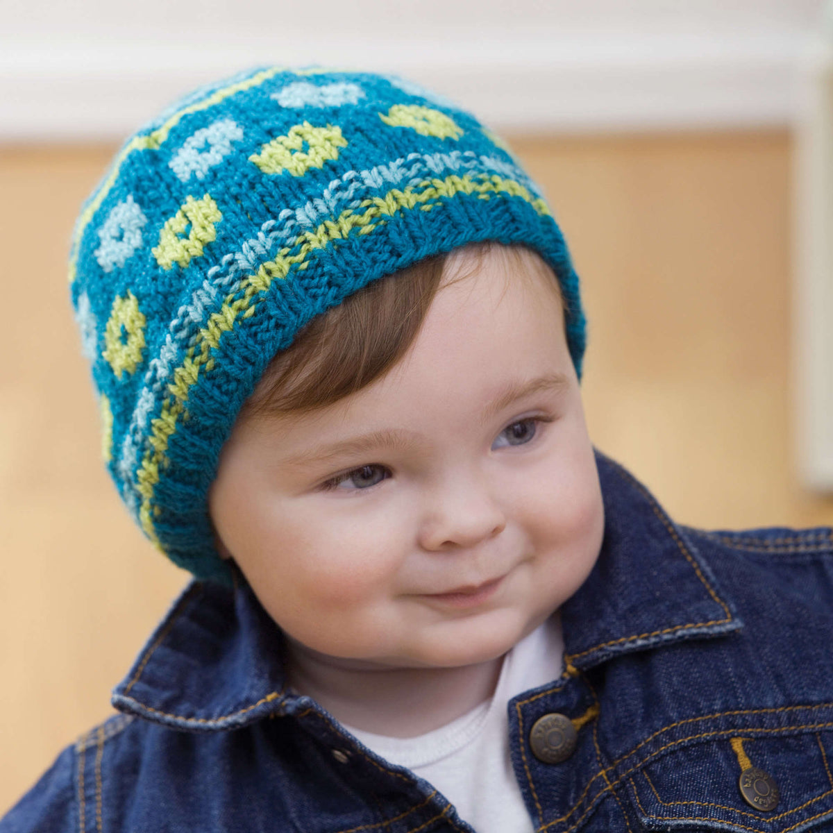 Knit Hat made in Red Heart Designer Sport Yarn