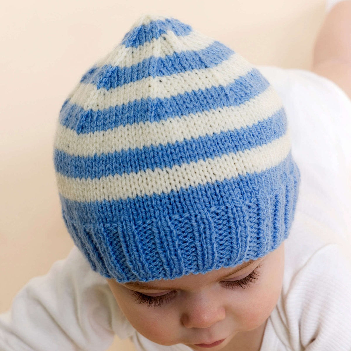 Knit Hat made in Red Heart Designer Sport Yarn