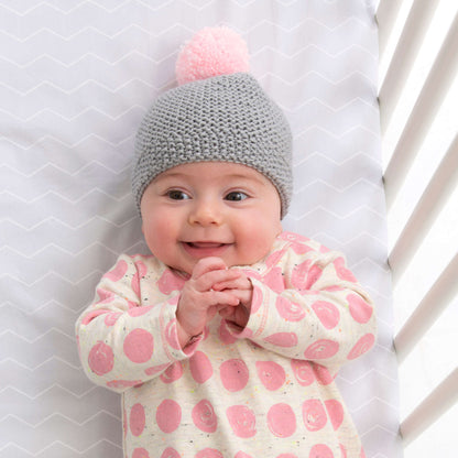Red Heart Knit Newborn Cozy Cap Knit Cap made in Red Heart Baby Hugs Light Yarn