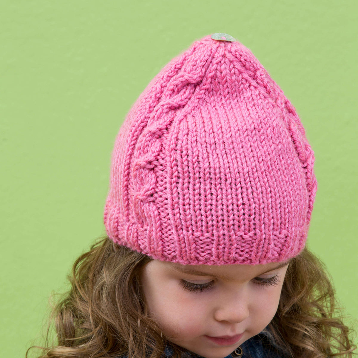 Knit Beanie made in Red Heart Soft Baby Steps Yarn