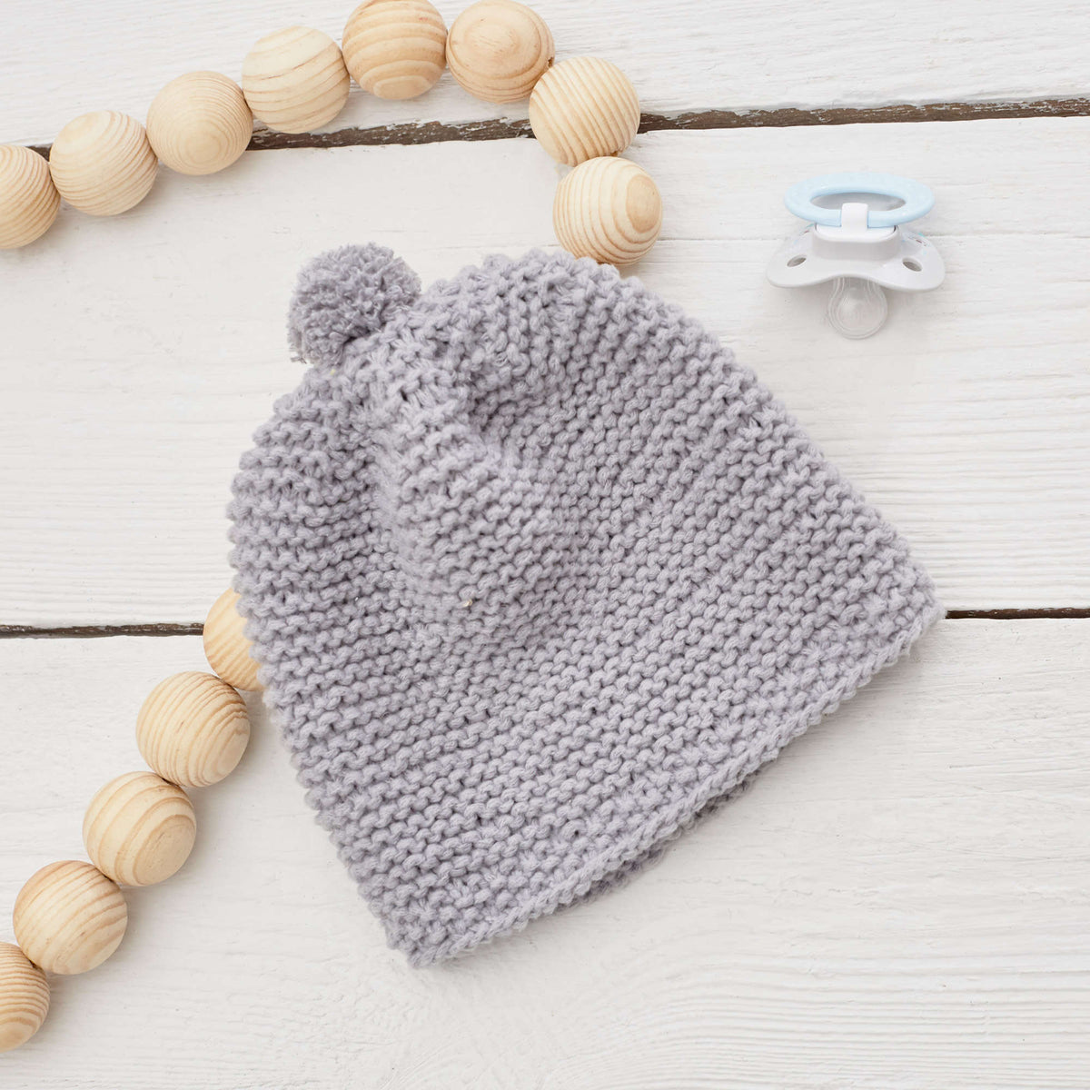 Knit Hat made in Red Heart Amore Yarn