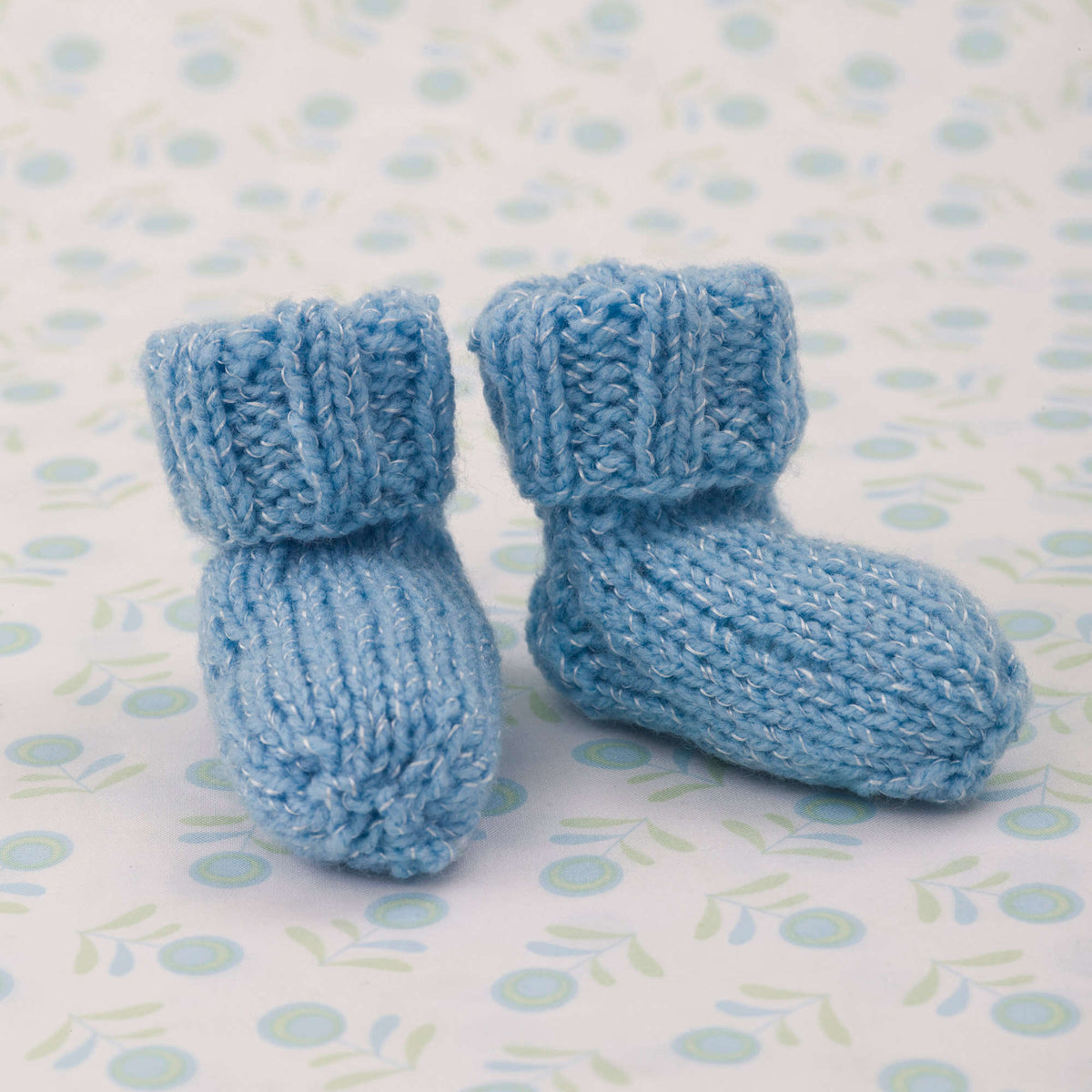 Knit Socks made in Red Heart Baby Econo Yarn