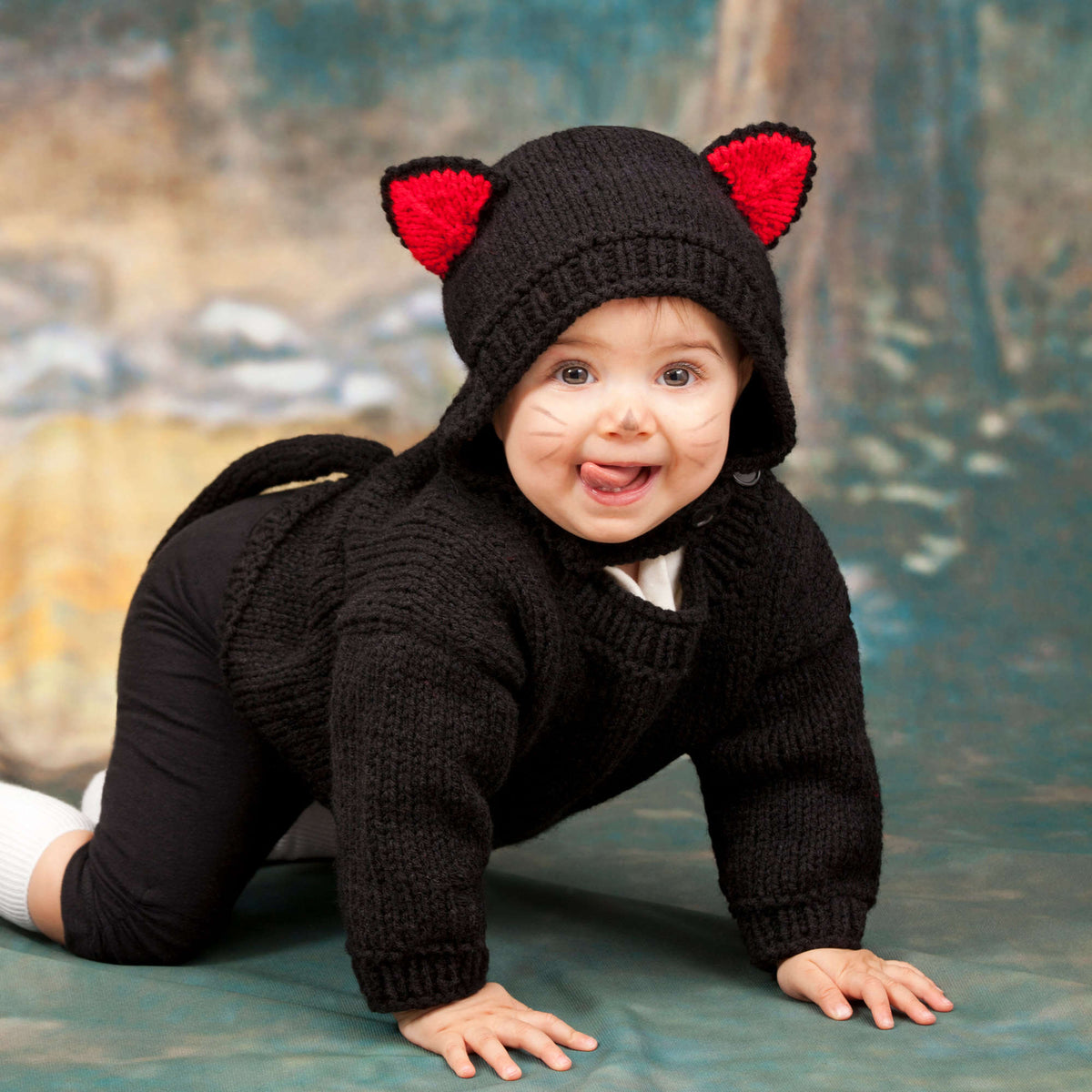 Knit Costume made in Red Heart Super Saver Yarn