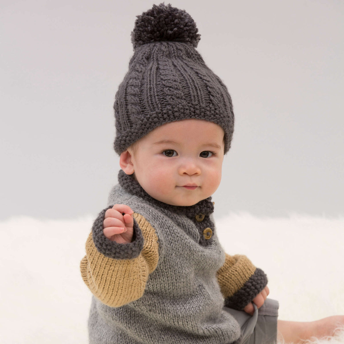 Knit Hat made in Red Heart Soft Yarn