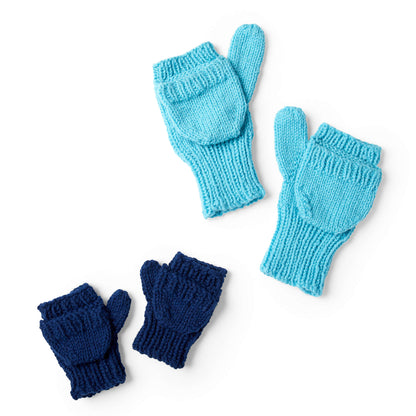 Red Heart Convertible Family Knit Mittens Adult