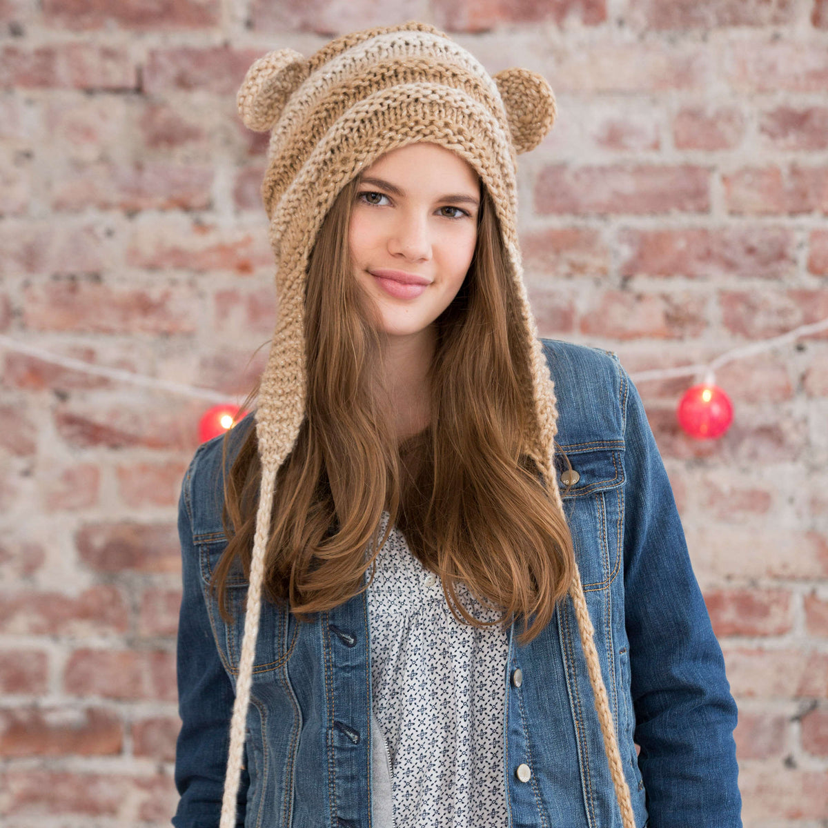 Knit Hat made in Red Heart Boutique Yarn
