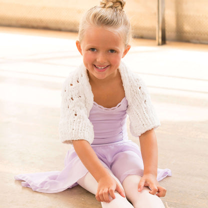Red Heart Knit Warming Up Shrug Knit Shrug made in Red Heart Velvety Yarn