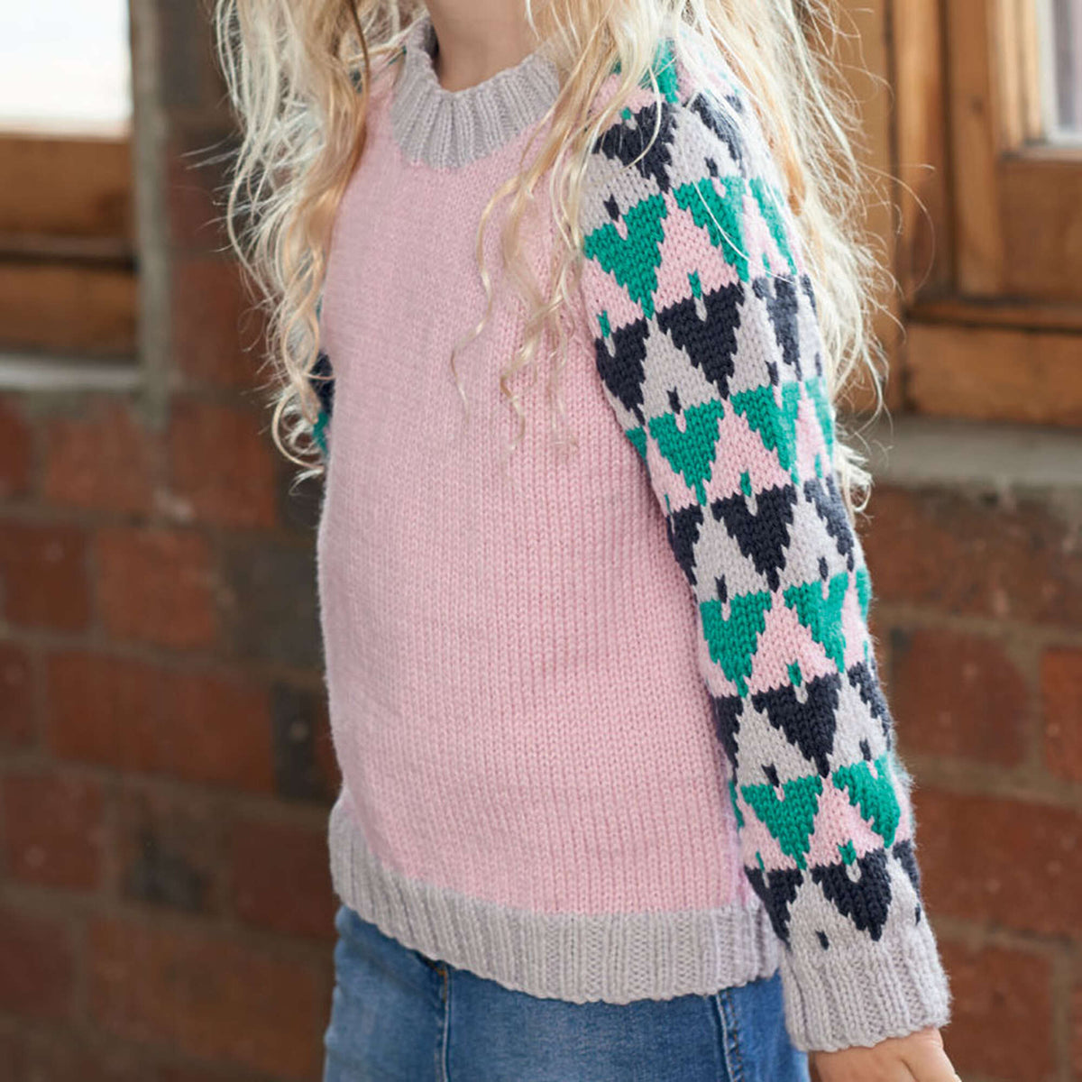Knit Pullover made in Red Heart Cleckheaton Superfine Merino Yarn