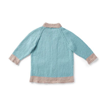 Red Heart One for Me One for You Knit Cardigan Kids 6