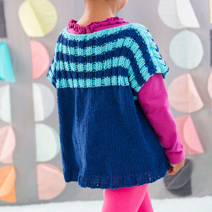 Red Heart Knit Child's Fashion Vest Knit Vest made in Red Heart Cutie Pie Yarn