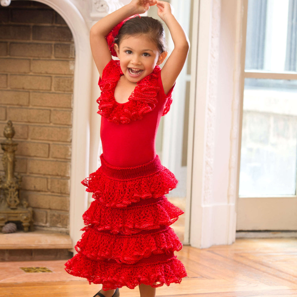 Knit Costume made in Red Heart Soft Yarn