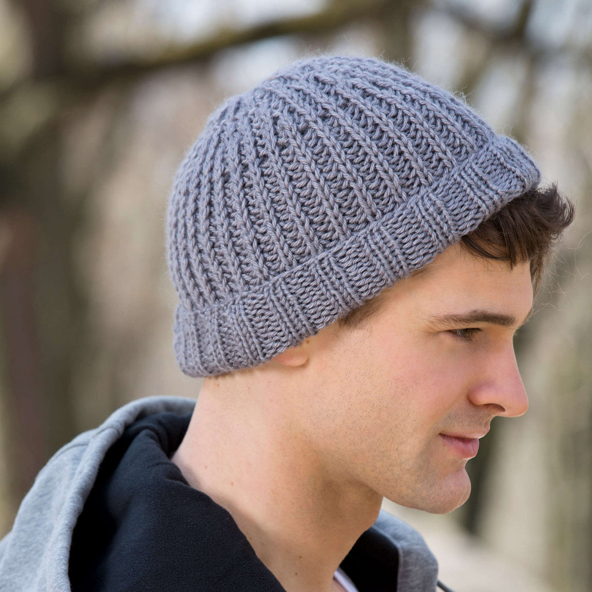 Knit Hat made in Red Heart With Love Yarn