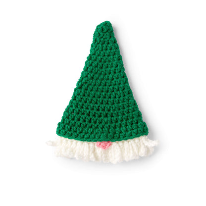 Red Heart Knit Gnome Jar Topper Knit Topper made in Red Heart Yarn