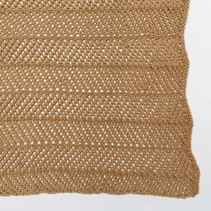 Red Heart Zigging Knit Throw Knit Blanket made in Red Heart Soft yarn