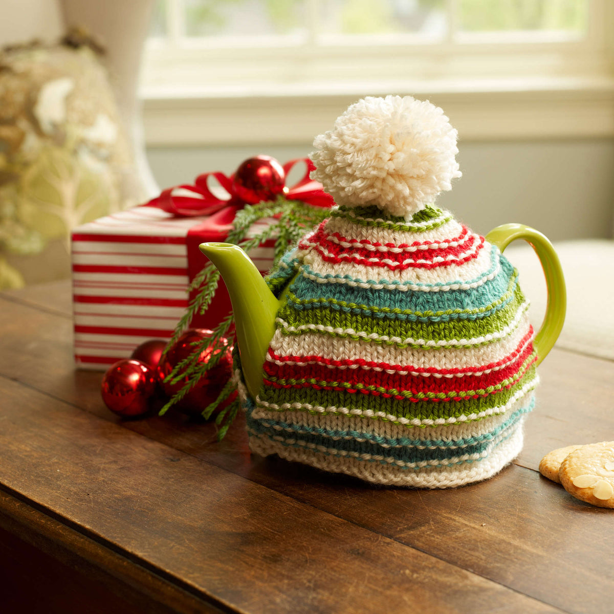 Knit Cozy made in Red Heart Soft Yarn