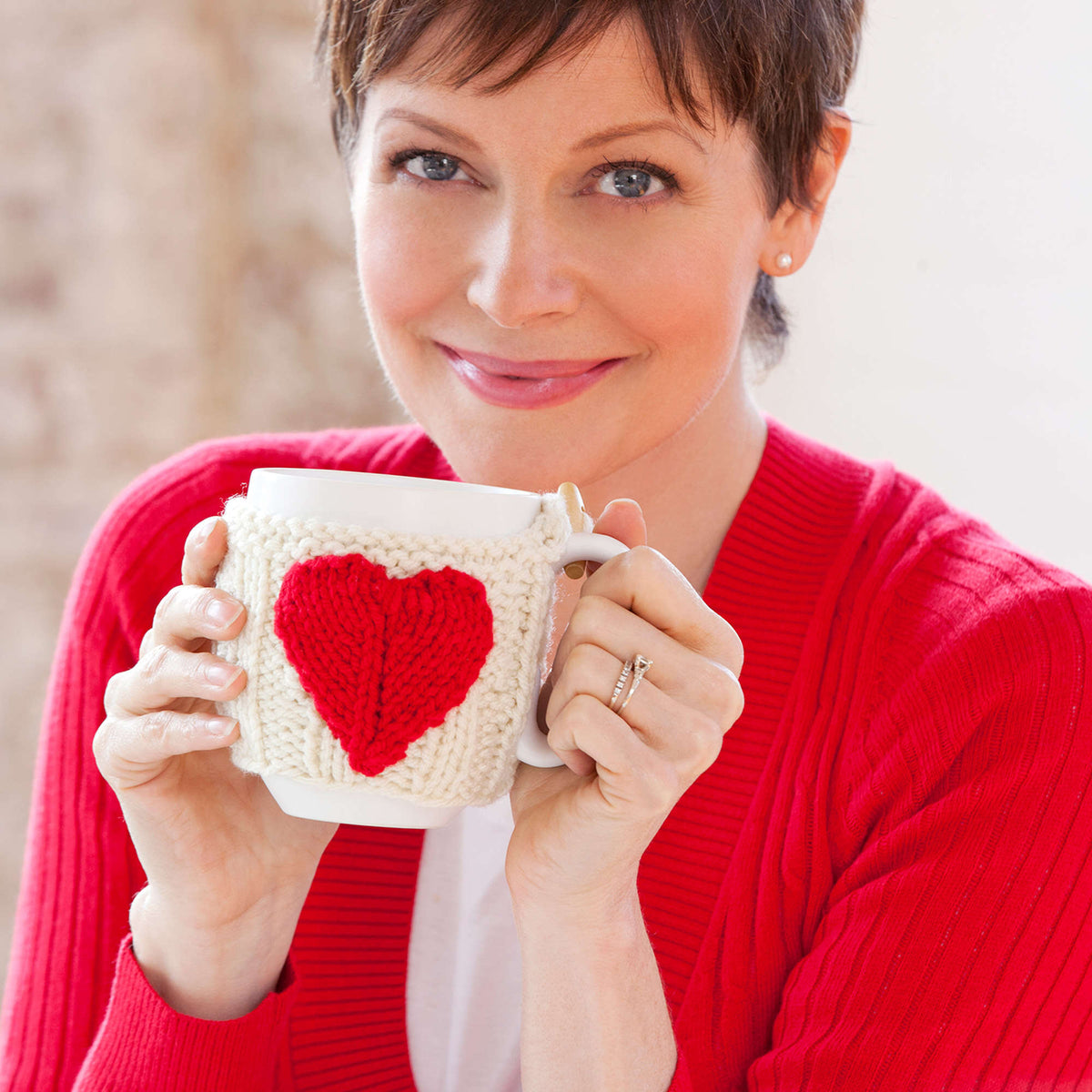 Knit Hug made in Red Heart With Love Yarn