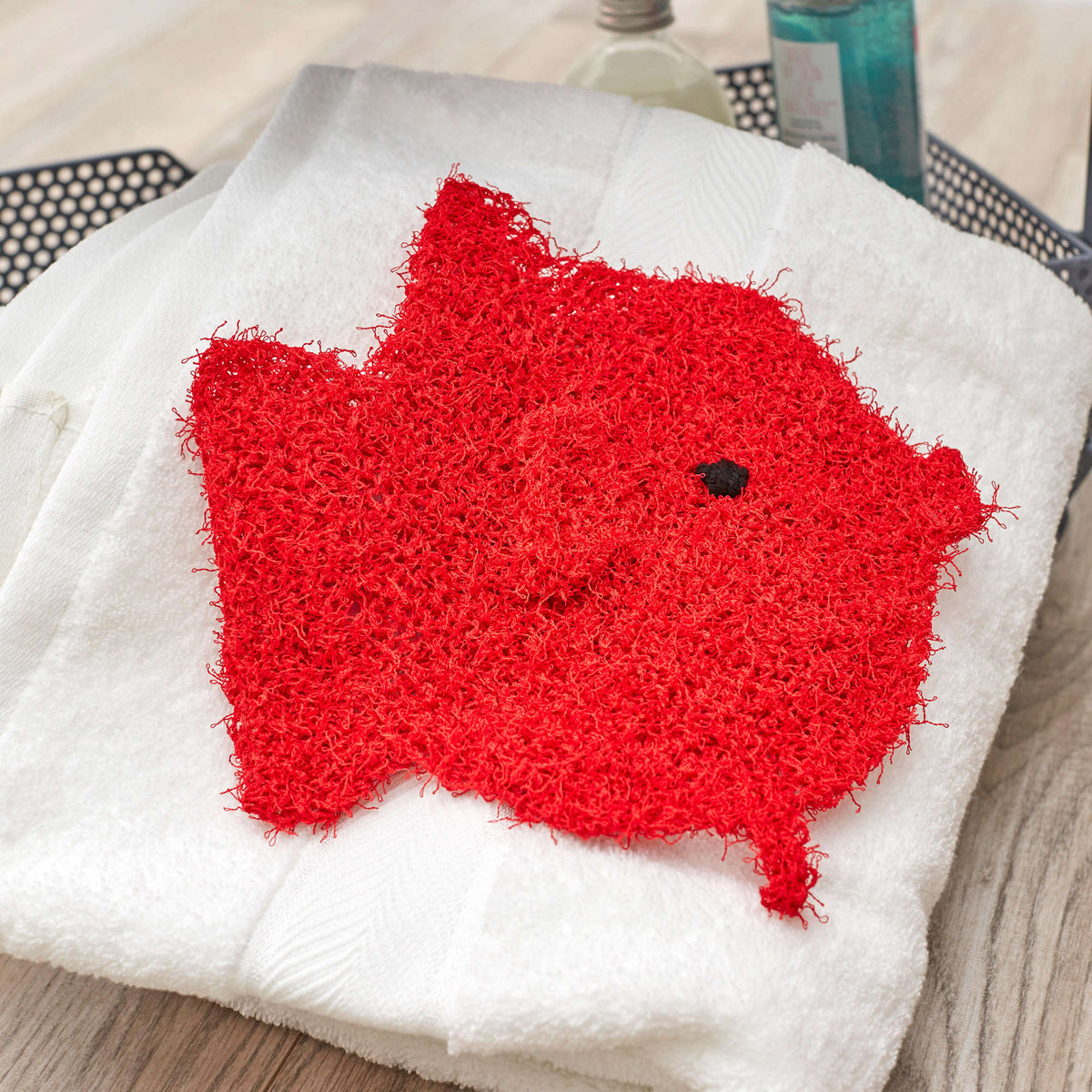 Knit Scrubby made in Red Heart Scrubby Yarn