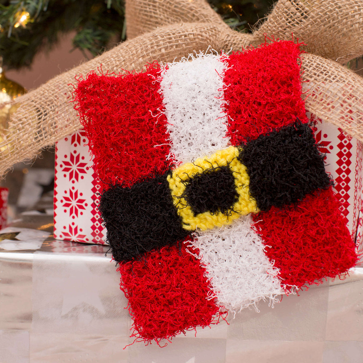 Knit Scrubby made in Red Heart Scrubby Yarn
