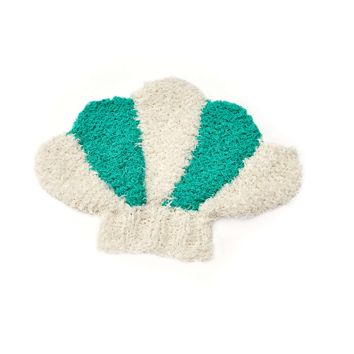 Knit Dishcloth made in Red Heart Scrubby Cotton Yarn