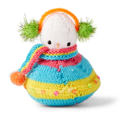 Red Heart Flying Saucer Knit Snowman Knit Snowman made in Red Heart Yarn