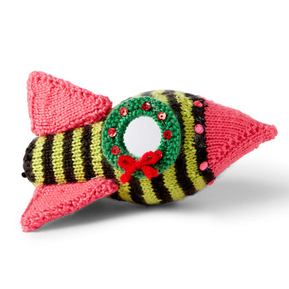 Red Heart Out of This World Knit Spaceship Knit Spaceship made in Red Heart Yarn