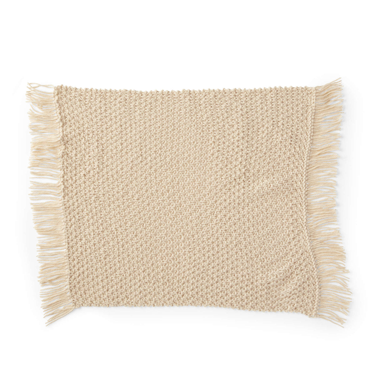 Knit Mat made in Red Heart Hygge Charm Yarn