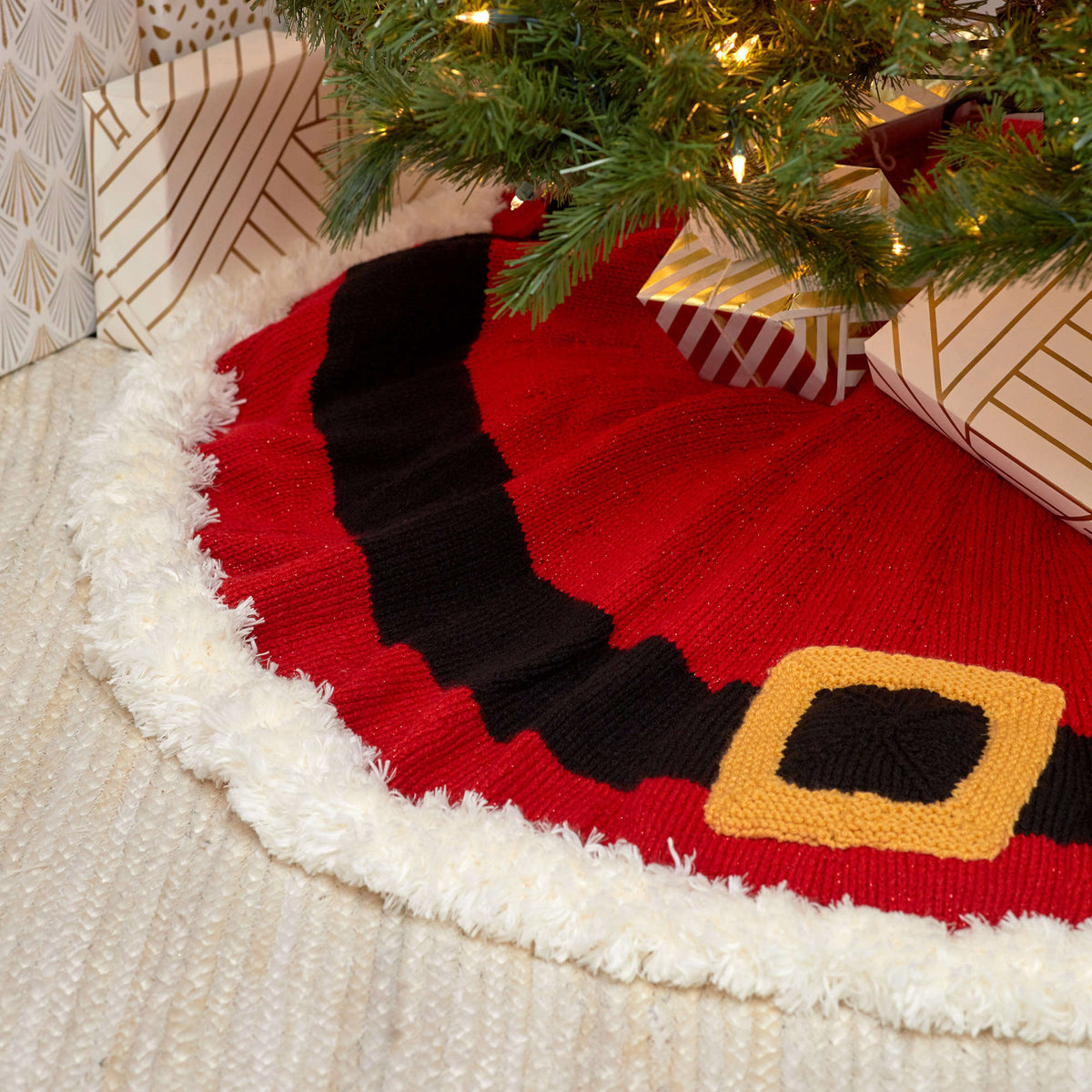 Knit Skirt made in Red Heart With Love Yarn
