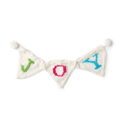 Red Heart Knit Joy Banner Knit Banner made in Red Heart Super Saver Yarn
