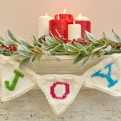 Red Heart Knit Joy Banner Knit Banner made in Red Heart Super Saver Yarn