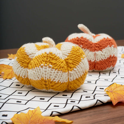 Red Heart Spicy Knit Pumpkins Knit Pumpkin made in Red Heart Super Saver Yarn