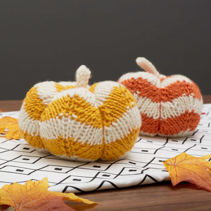 Red Heart Spicy Knit Pumpkins Knit Pumpkin made in Red Heart Super Saver Yarn