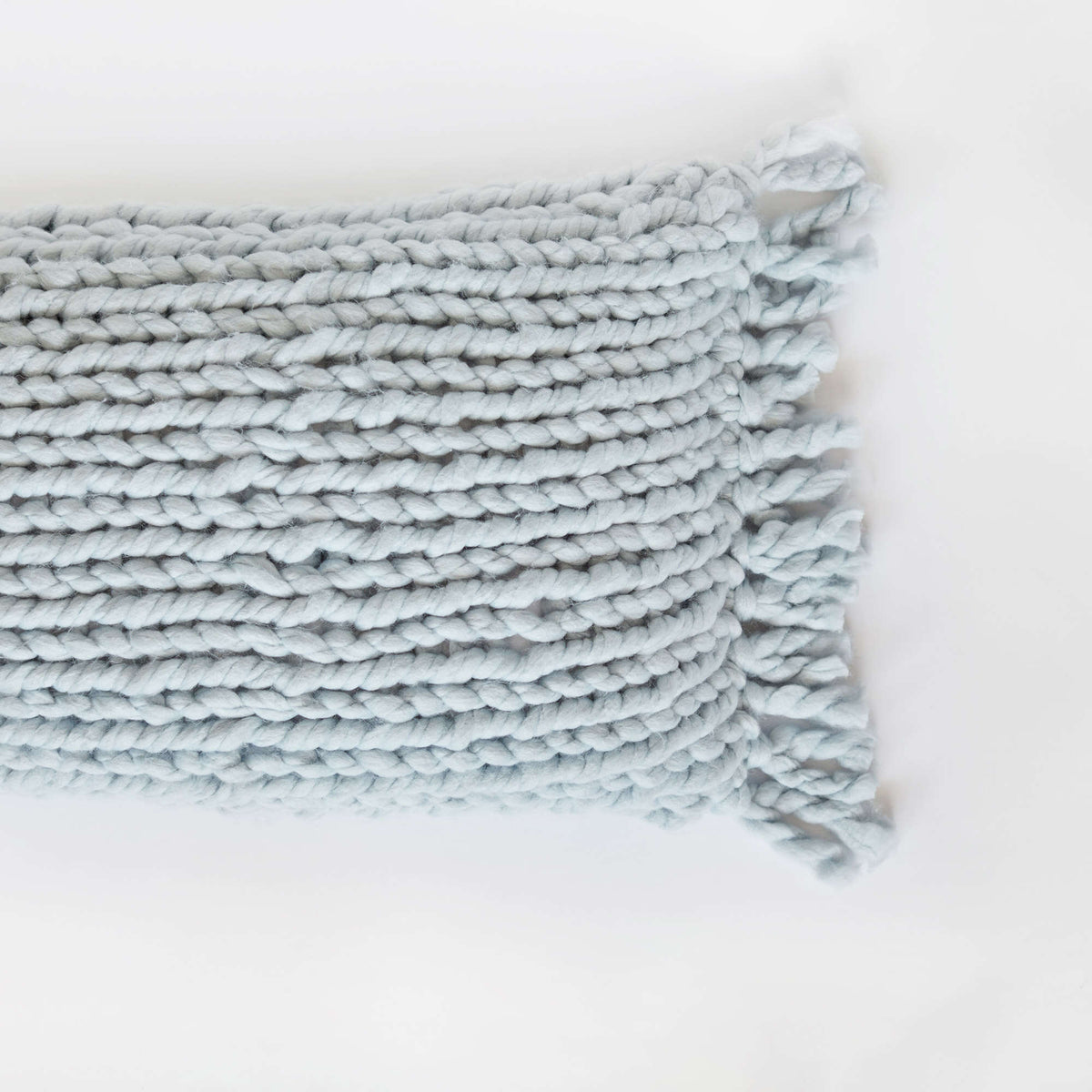 Knit Pillow made in Red Heart Irresistible Yarn