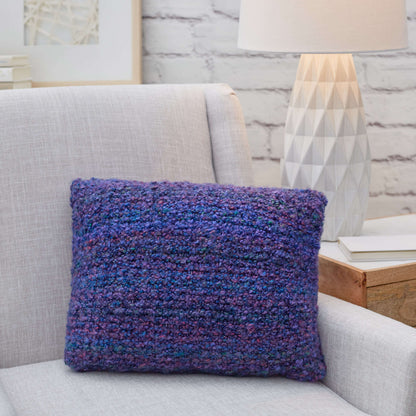 Red Heart Simple Knit Pillow Knit Pillow made in Red Heart Stellar Yarn