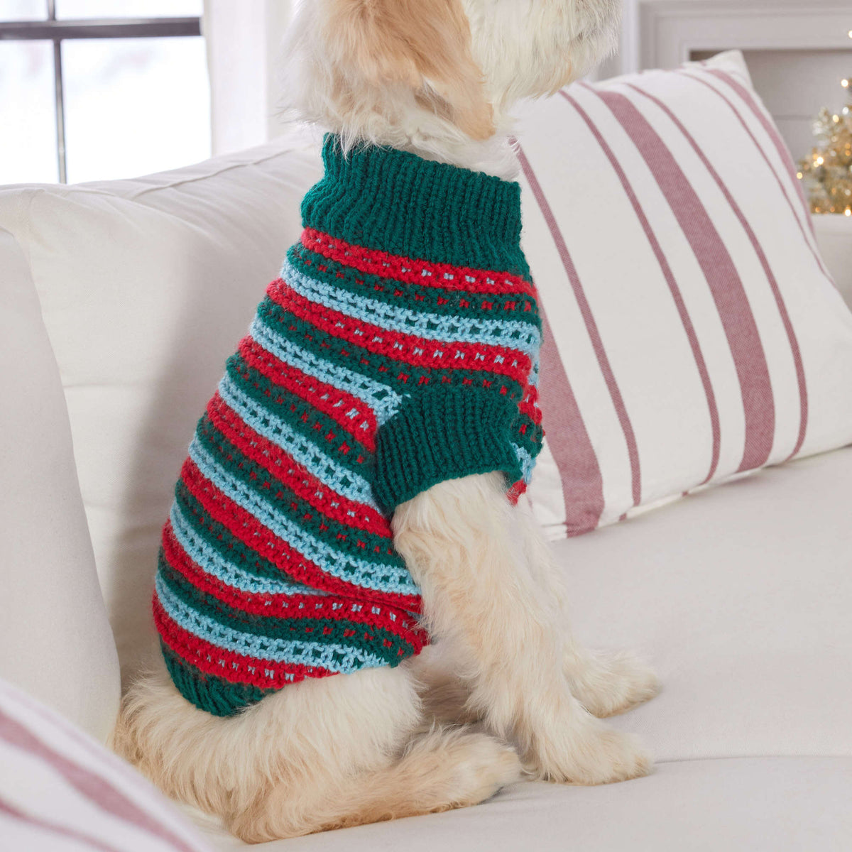 Knit Sweater made in Red Heart With Love Yarn