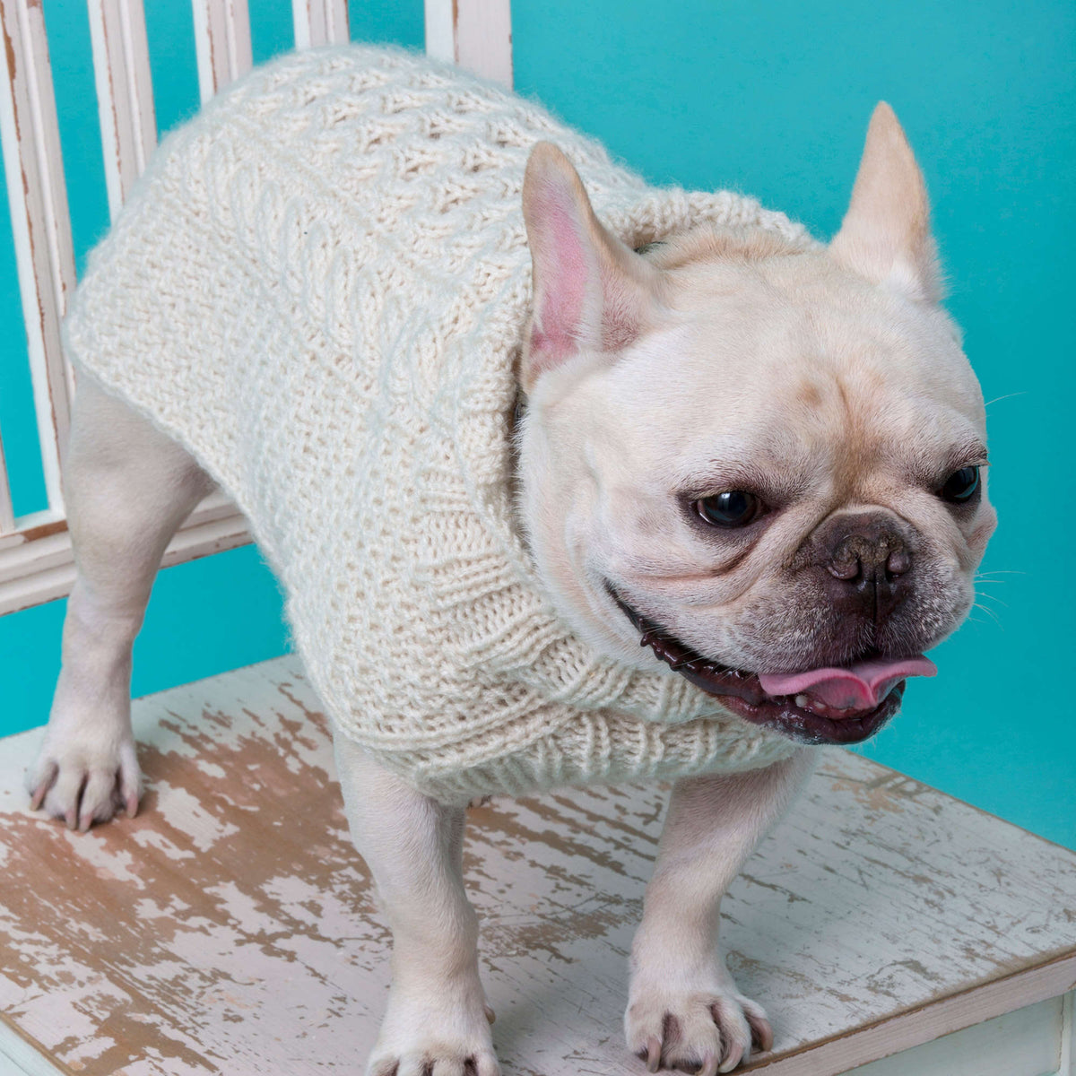 Knit Sweater made in Red Heart Super Saver Yarn