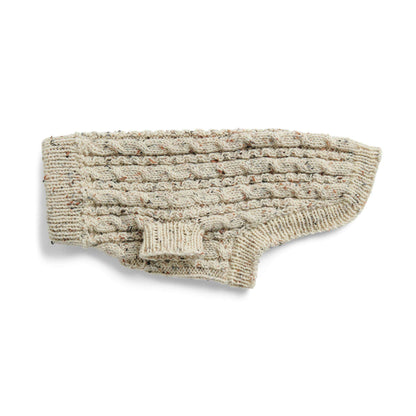 Red Heart Cable Knit Dog Coat S