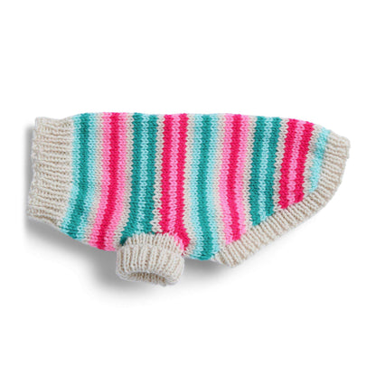 Red Heart Jazzy Stripes Knit Dog Coat S