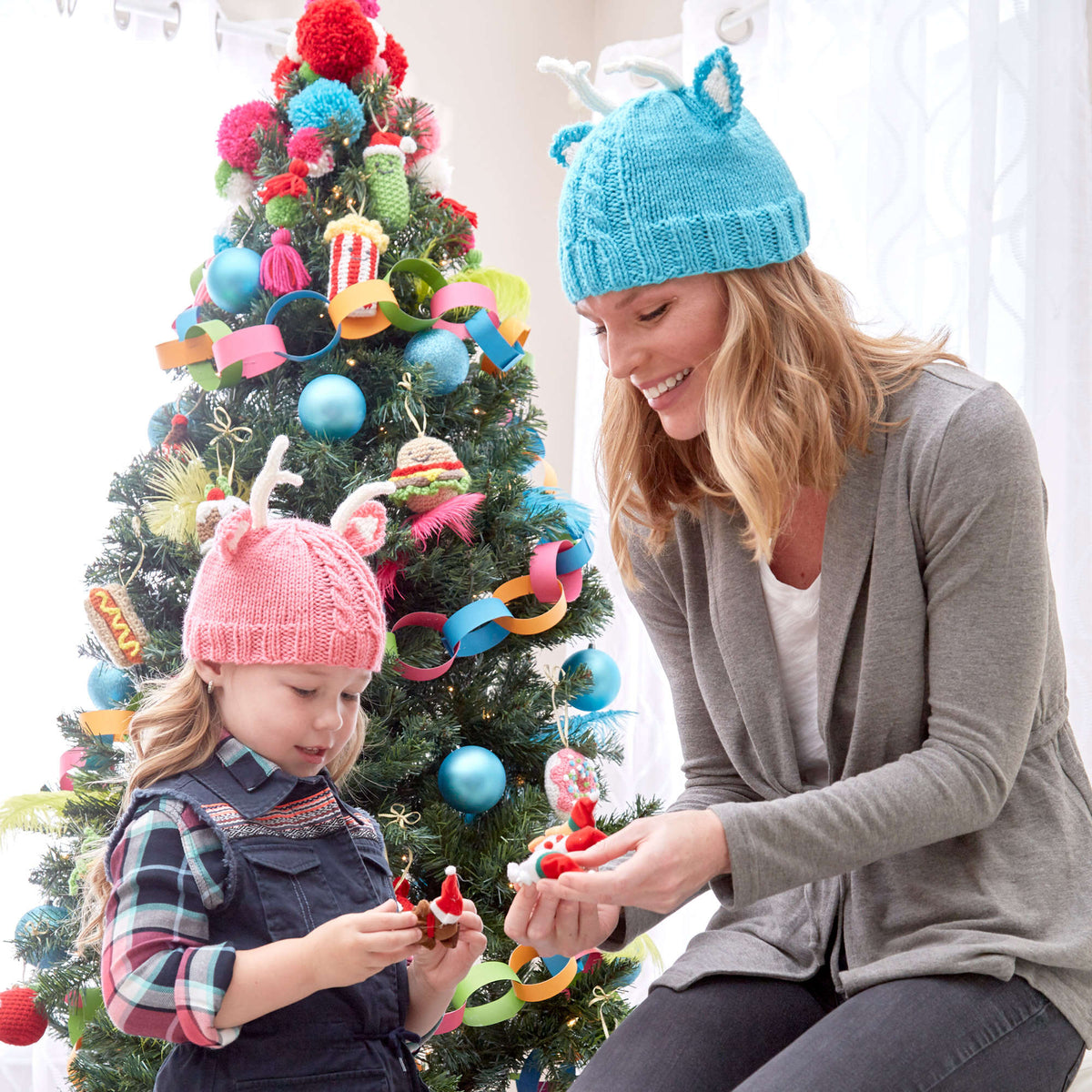 Knit Hat made in Red Heart Super Saver Yarn
